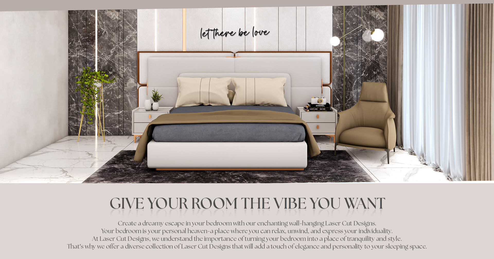 Laser Cut Design Bedroom