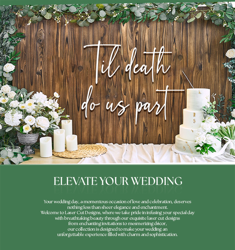 Laser Cut Design - Wedding