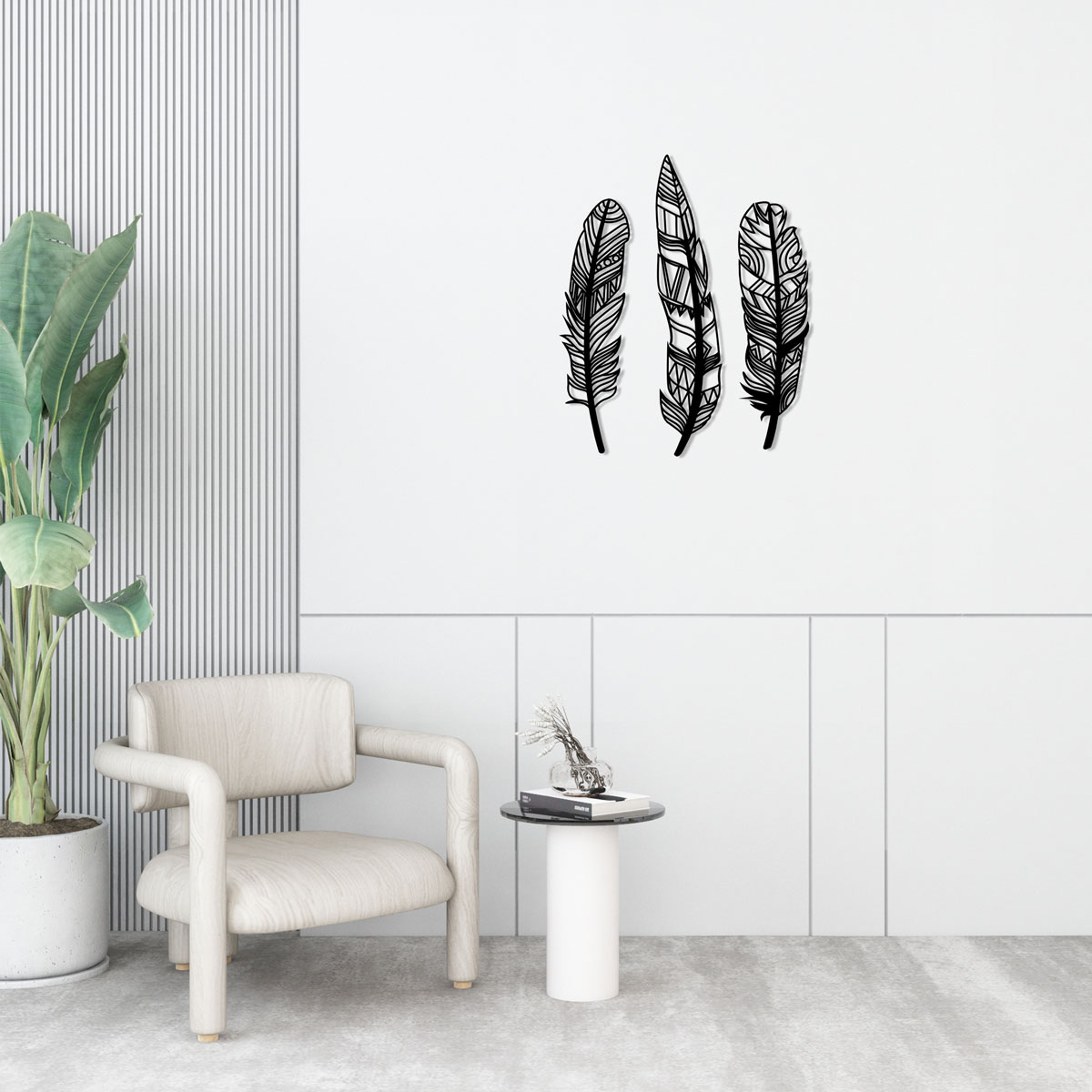 Nature Feather Wall Hanging 1A