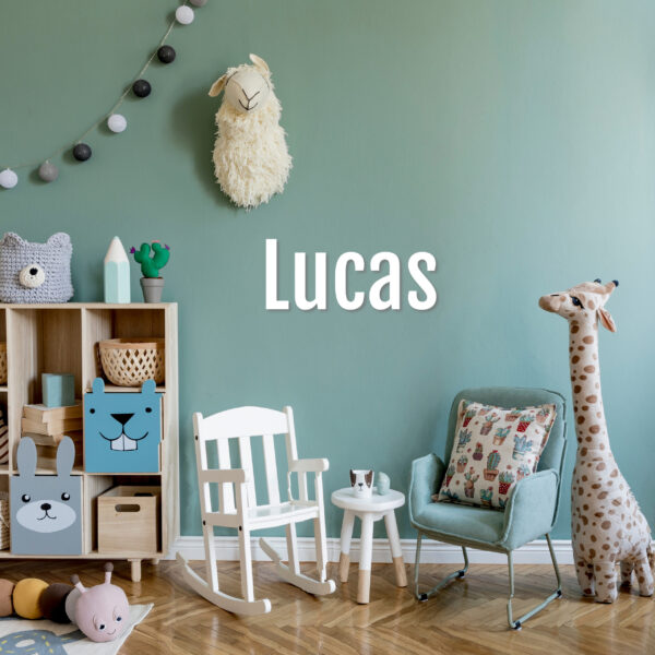 Lucas Name Cutout