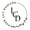 Laser cut brand logo
